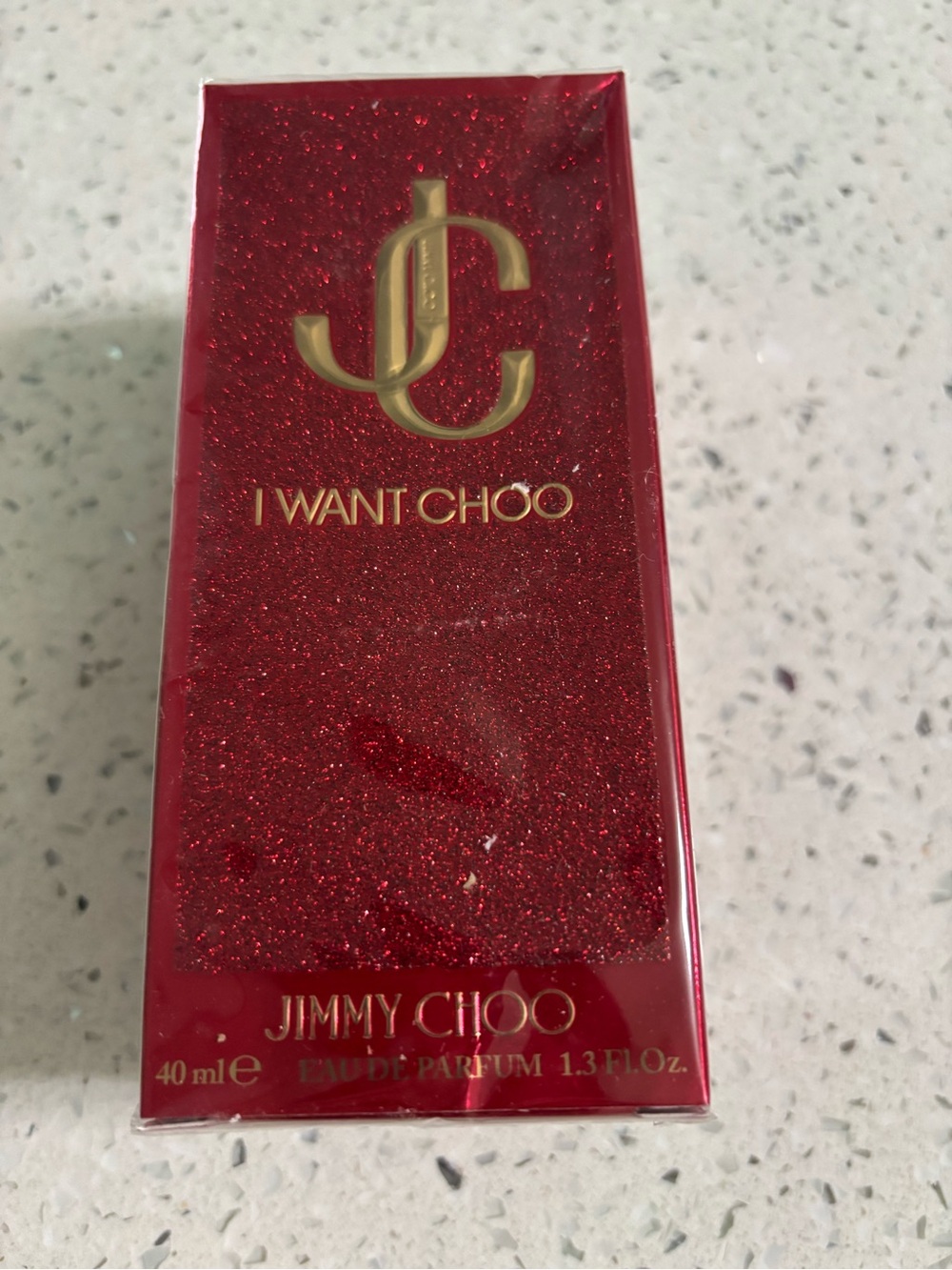 Jimmy Choo Red Glitter I Want Choo Eau de Parfum Box Sealed